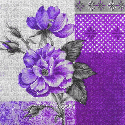 soave background animated vintage flowers rose - 免费动画 GIF