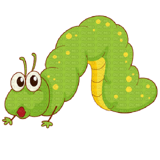 Kaz_Creations Cute Cartoon Caterpillar - bezmaksas png