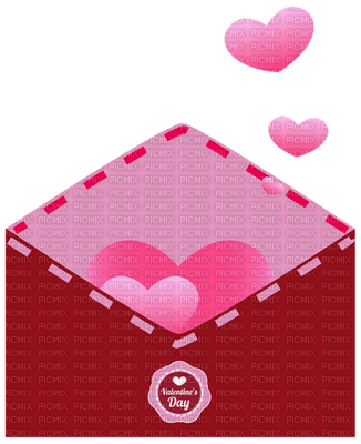 Kaz_Creations Valentine Deco Love Hearts Letter Envelope - фрее пнг
