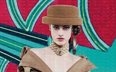 image encre couleur femme visage chapeau mode charme edited by me - бесплатно png
