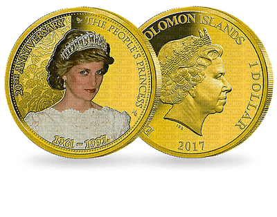 Kaz_Creations Princess Diana Coin Collection - png ฟรี
