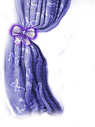 VanessaValo-crea purple curtain with butterfly - ilmainen png