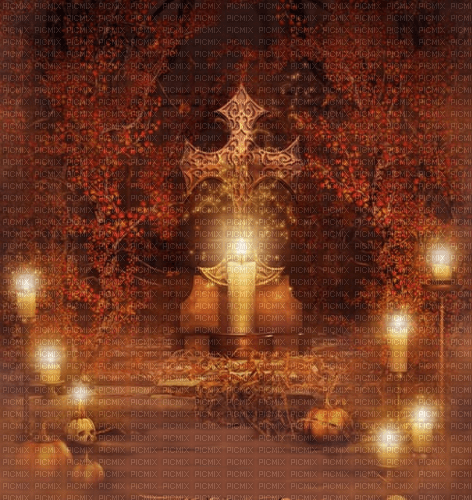 Autumn Gothic Background - zdarma png