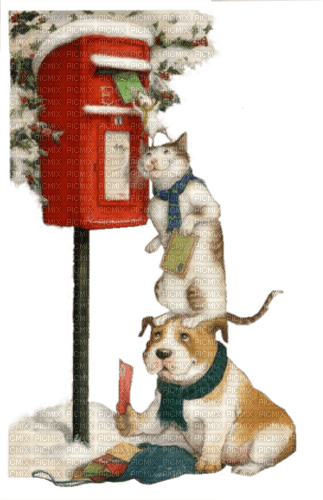 loly33 chien chat noël - zadarmo png