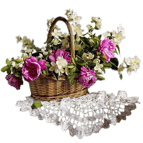 cesta flores  dubravka4 - PNG gratuit