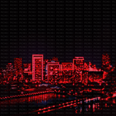 Red City Background - GIF animado gratis
