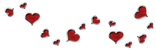 hearts red deco png kikkapink - PNG gratuit