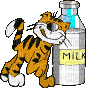 chat lait - Animovaný GIF zadarmo
