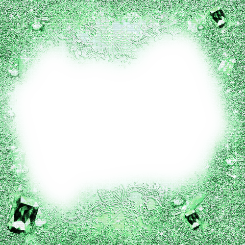 Green Glitter Frame - By KittyKatLuv65 - ilmainen png
