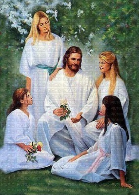 jesus  and woman - безплатен png