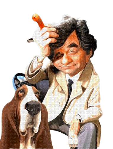 Caricature Peter Falk - Colombo - kostenlos png