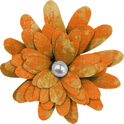 Fleur.Flower.Orange.Deco.Victoriabea - PNG gratuit