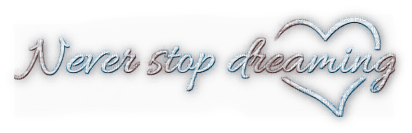 soave text dream dreaming never stop blue brown - ilmainen png