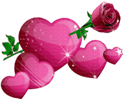 Kaz_Creations Deco Heart Love Hearts Flower Valentine - 無料png