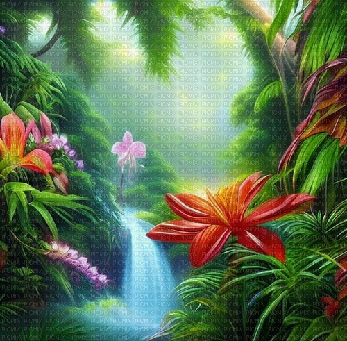 Background, Hintergrund, tropical - nemokama png