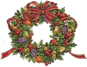 Christmas_Noël_deco__decoration_couronne__BlueDREAM 70 - Бесплатный анимированный гифка