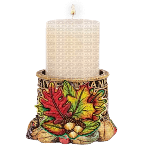 candle autumn deco kerze - png gratis