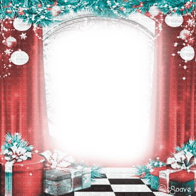 soave frame christmas year frame room curtain gift - gratis png