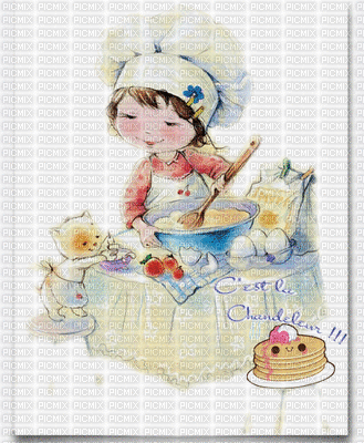 chantalmi gâteau dessert chandeleur bon appétit - 免费动画 GIF