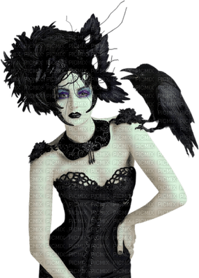 gothic woman laurachan - PNG gratuit