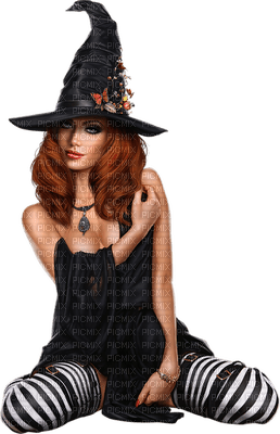 Kaz_Creations Woman Femme Colours Colour-Girls Halloween - png gratuito
