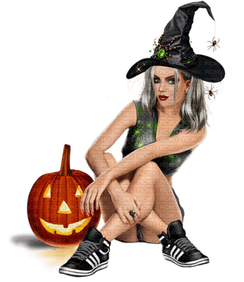 Kaz_Creations Halloween Deco Woman Femme Colours Colour-Girls - zadarmo png