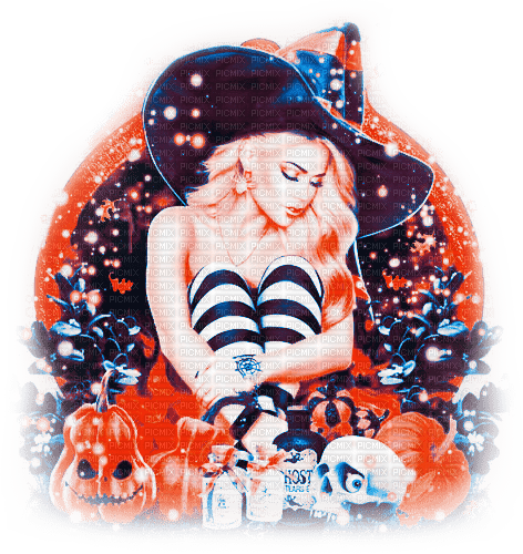 soave woman halloween witch fashion pumpkin - δωρεάν png