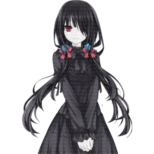 gothic anime girl - PNG gratuit