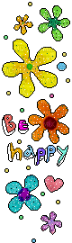 be happy! - GIF animé gratuit