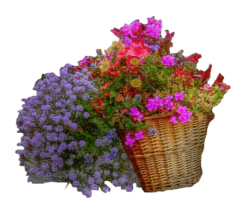 cesta de flores-l - png gratis