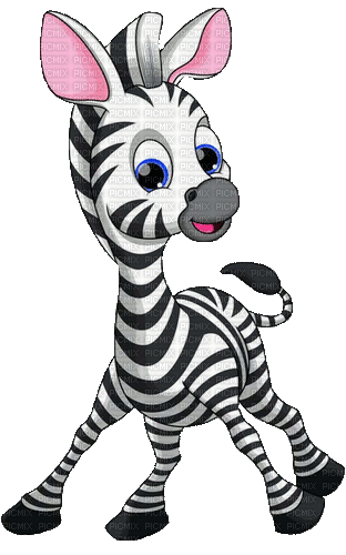 Zebra - Zdarma animovaný GIF