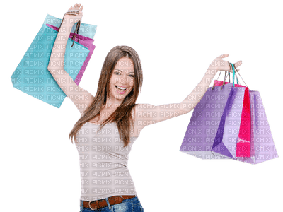 Kaz_Creations Woman Femme Shopping - png ฟรี