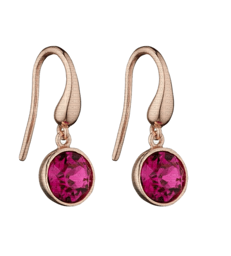 Earrings Fuchsia - By StormGalaxy05 - δωρεάν png