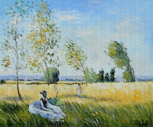 background art painting summer - бесплатно png