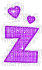 Kaz_Creations Animated Alphabet Purple Z - Δωρεάν κινούμενο GIF