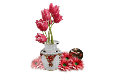 vase fleurs - ingyenes png