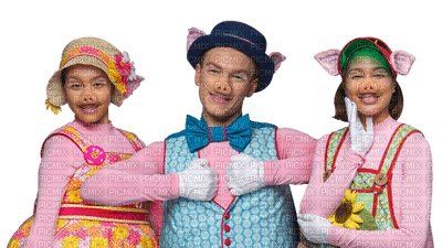 Kaz_Creations  Friends Costume Three Little Pigs - PNG gratuit