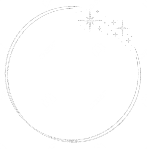 white sparkle circle frame - δωρεάν png