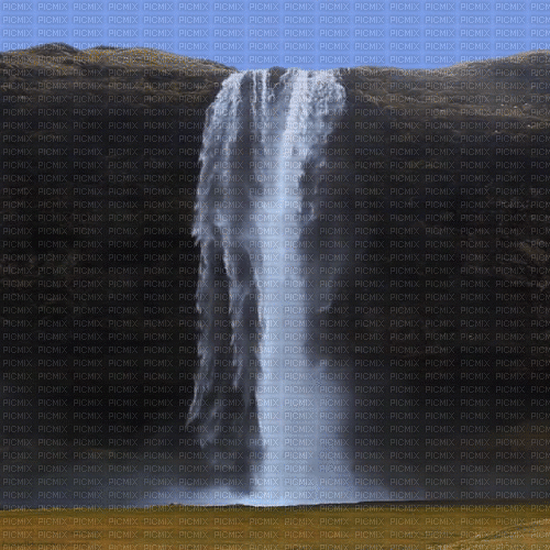 landscape paysage waterfall wasserfall cascade - Ingyenes animált GIF