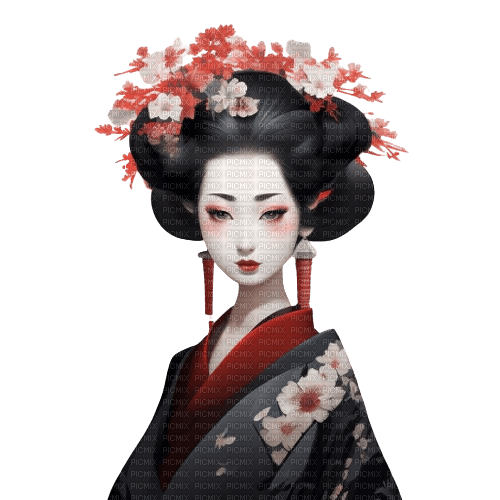 geisha springtimes - ilmainen png