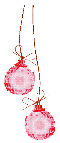 Ornaments.Lights.Red.Animated - KittyKatLuv65 - GIF เคลื่อนไหวฟรี