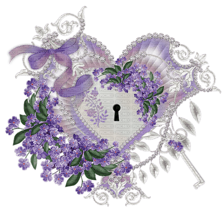 Heart with Lock And Key - besplatni png