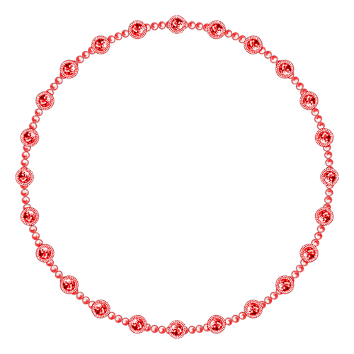 Circle.Frame.Red - nemokama png