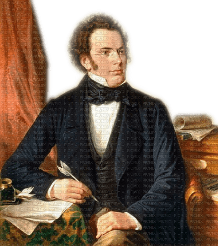 Franz Schubert Komponist Vintage - gratis png