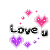 love you - Бесплатный анимированный гифка