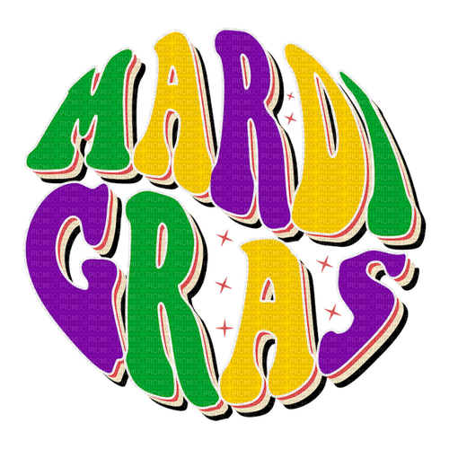 ♡§m3§♡ mardi gras green text  image png - ilmainen png