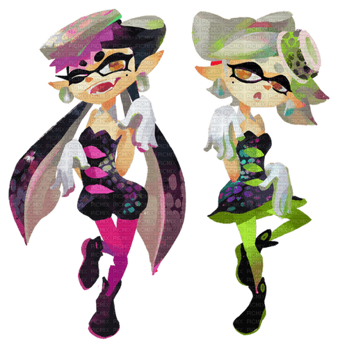 Splatoon ★ Squid Sisters Art - безплатен png