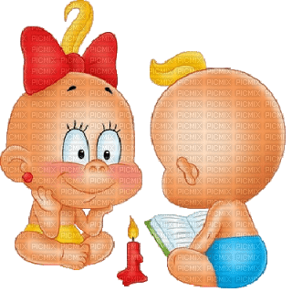 Kaz_Creations Cute Cartoon Babies Couple Friends - PNG gratuit
