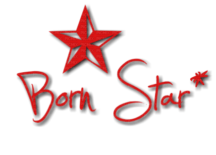 Star Deco Text Red - Bogusia - безплатен png