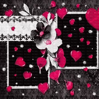 soave background animated texture heart vintage - 免费动画 GIF